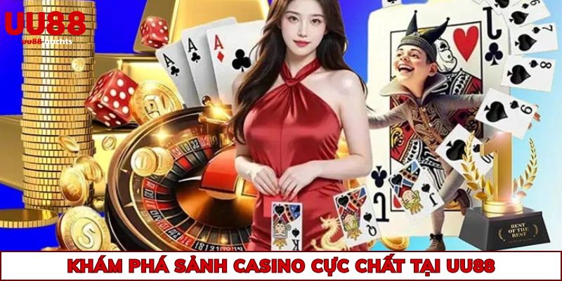 Khám phá sảnh Casino cực chất tại uu88