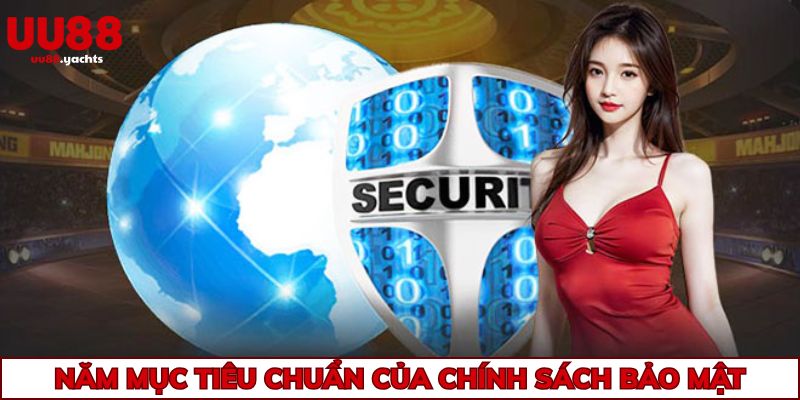 Năm mục tiêu chuẩn của chính sách bảo mật